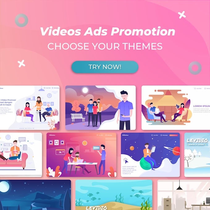 make 2d animated explainer video and animation banner
