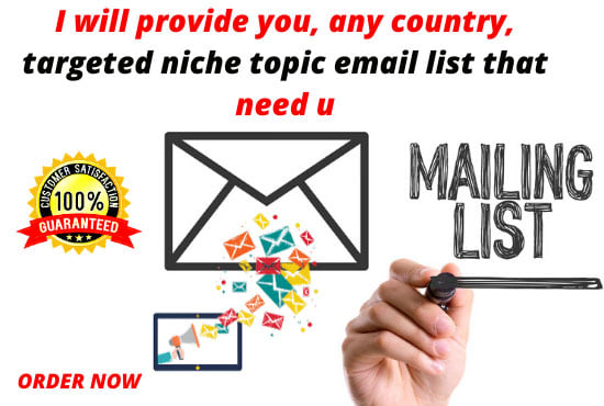 make email list, targeted niche based any country email list