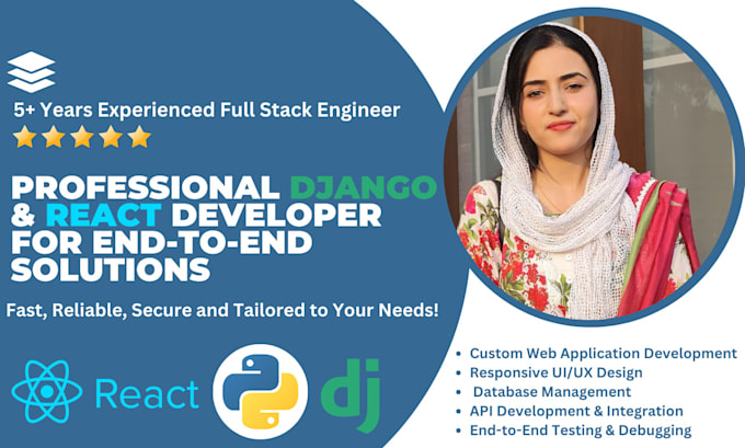 be your django and react developer