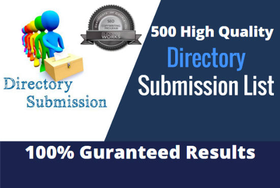 create 500 high quality web directory submission backlinks for your sites