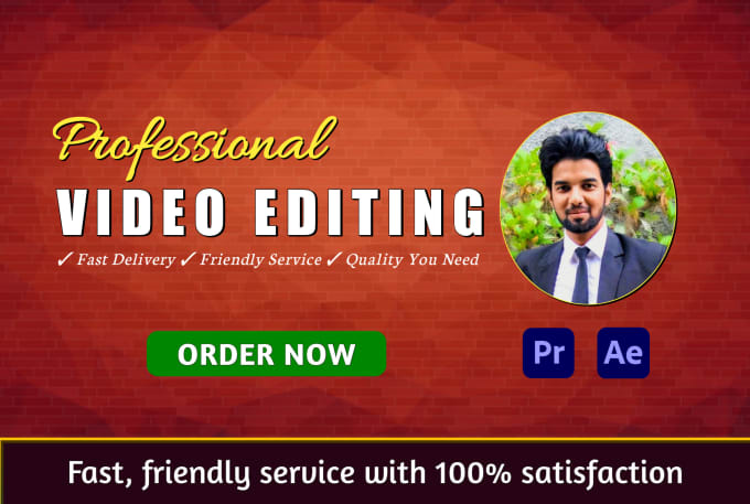 I will do professional youtube video editing in 24 hours
