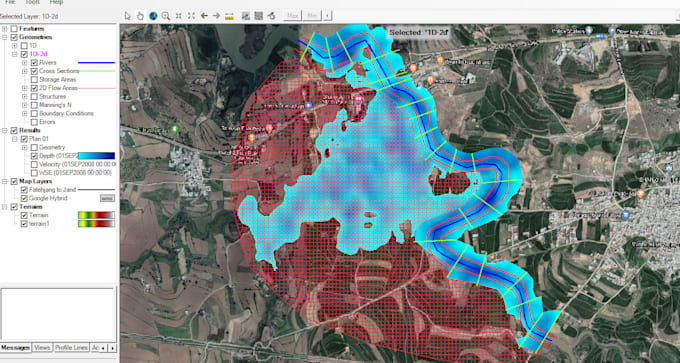 do hydraulic and flood modelling in hecras