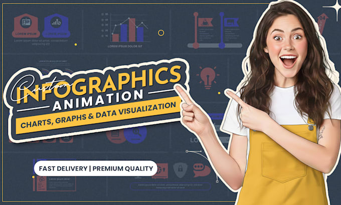 design custom charts, graphs, and infographic animations