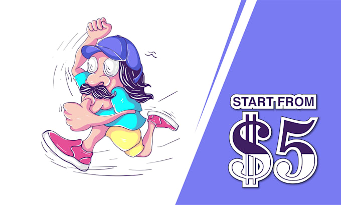 design a cartoon character with adobe illustrator