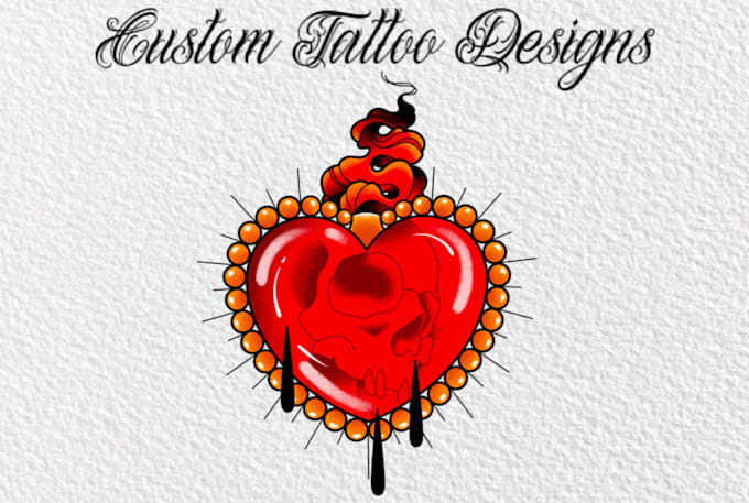 draw a unique custom tattoo design