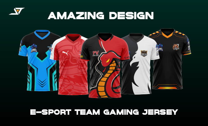 design or print cool esport gaming jersey, hoodie and jacket