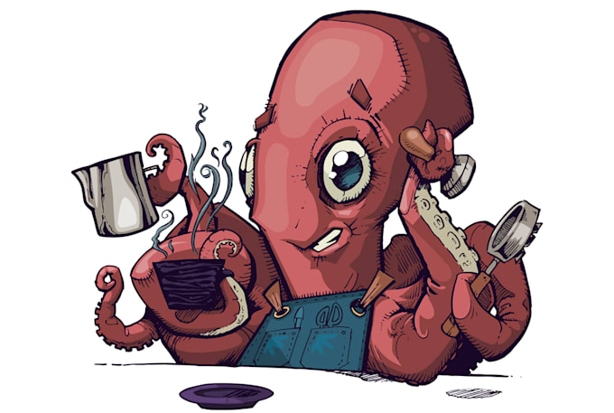 draw an amusing illustration cartoon character or mascot