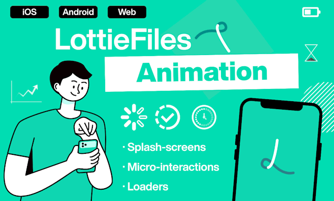 create a lottie json animation for your ios, android, or web app