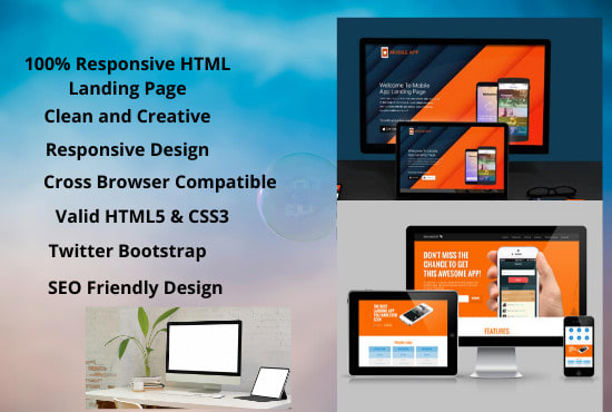 Design a modern, responsive landing page by Mahfuzsust | Fiverr