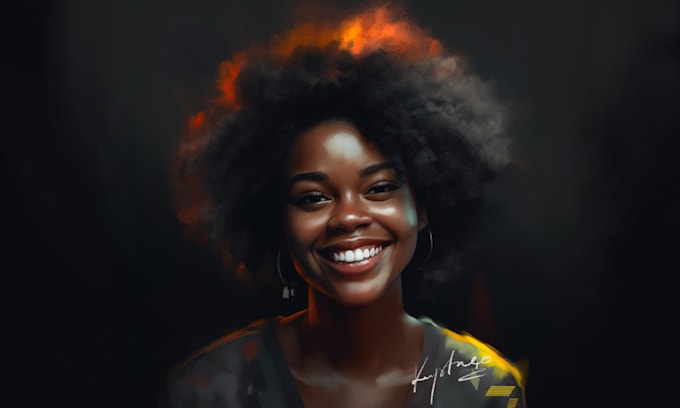 paint realistic or cartoon digital portraits