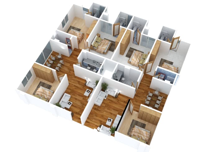 Render axono metric design by Ayub_hossain | Fiverr