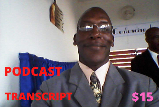 efficiently transcribe podcast of video or audio file