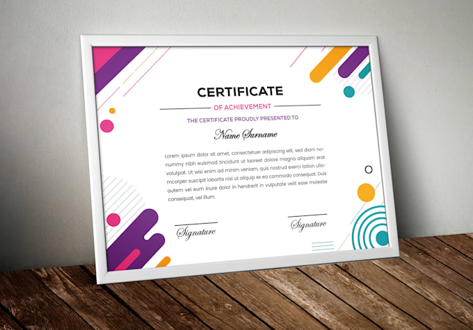 do achievement, diploma, reward, appreciation certificate design