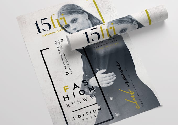 design advertising poster for you in one hour