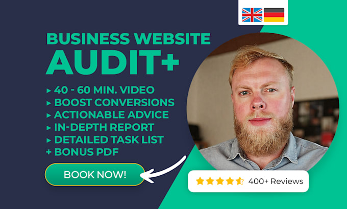do an indepth business website consultation audit, UI,UX