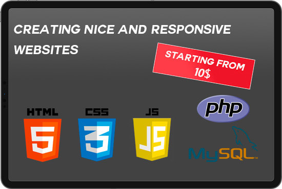 Make you a responsive website in html, css, js, php by Domgerm | Fiverr