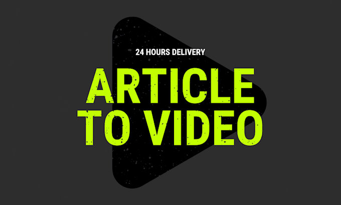 quickly convert your articles, texts, blogs or scripts to video