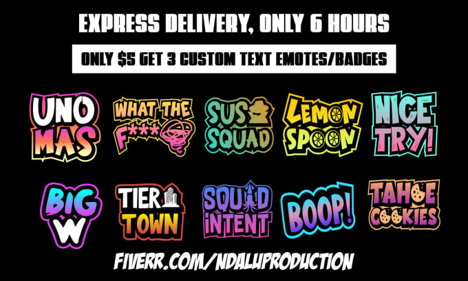 make unique custom twitch text emotes, emotes, sub badges