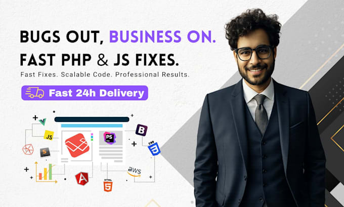 fix PHP, javascript, HTML, and CSS bugs in your code