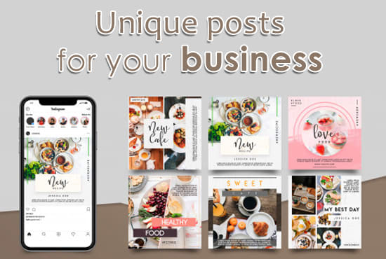 Design amazing instagram posts for your business by Soufe1 | Fiverr