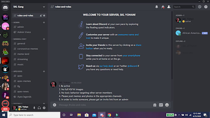 Create An Excellent Discord Server By Yohan Skl Fiverr