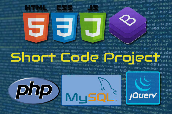 Do short code project for html, css, javascript, php, mysql by Mamedul