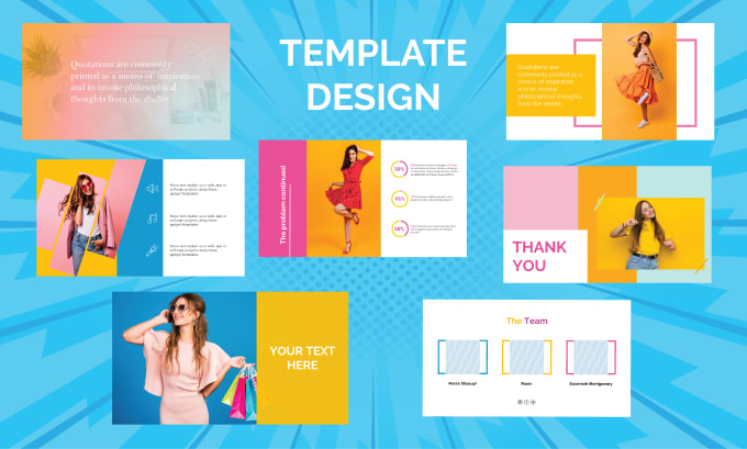 Design custom powerpoint template and presentation slides by ...