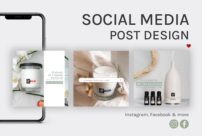 design modern instagram or facebook posts and stories