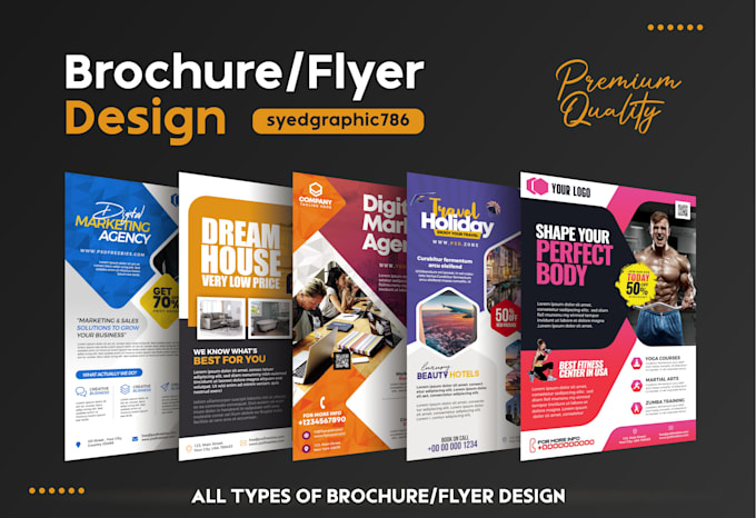 design professional flyer or brochure for your business