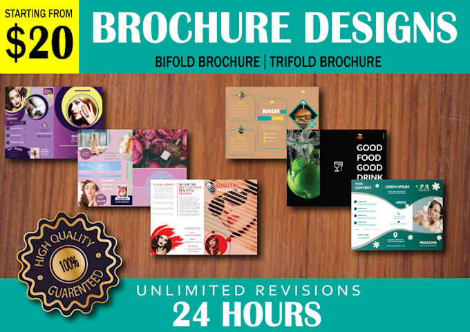 design bifold and trifold brochure for you