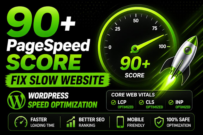 speed up wordpress website to 90 plus google pagespeed and core web vitals fix