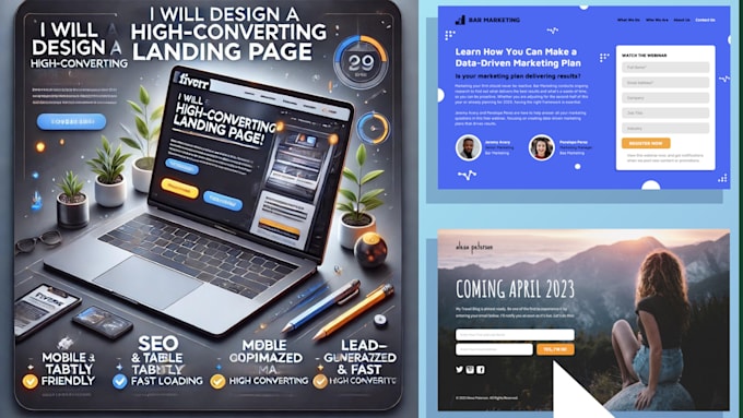 design a high converting landing page for your business