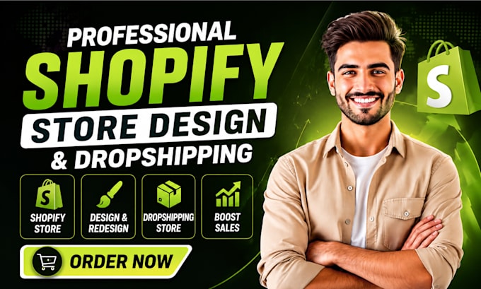 build scalable shopify website, shopify store and design shopify dropshipping