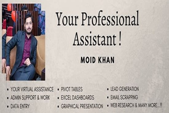 be your virtual assistant for excel data analysis and data entry