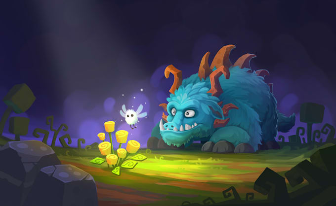 make illustrations for games, cards or book cover