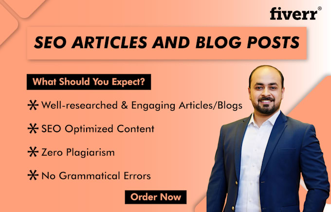 be your SEO article writer and blog post writer