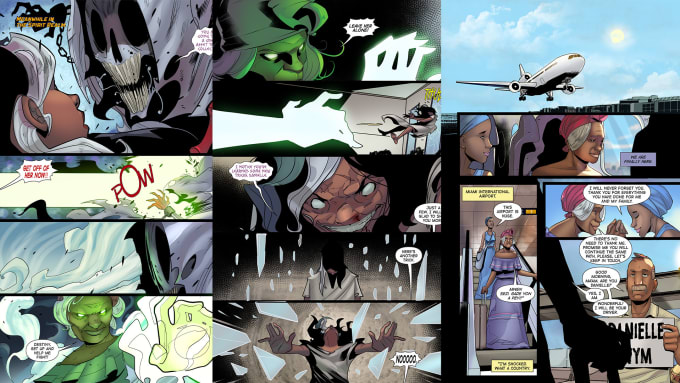 be your dynamic comic book colorist