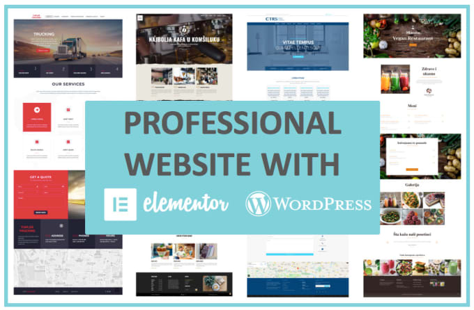 design a wordpress website with elementor pro