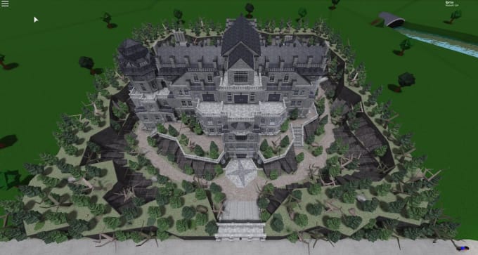 Grand Hillside Mansion Bloxburg Mansion 100k