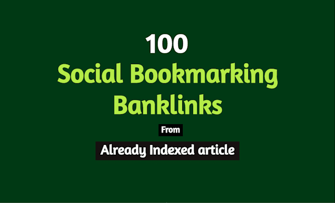 built social bookmarking and profile backlinks manually