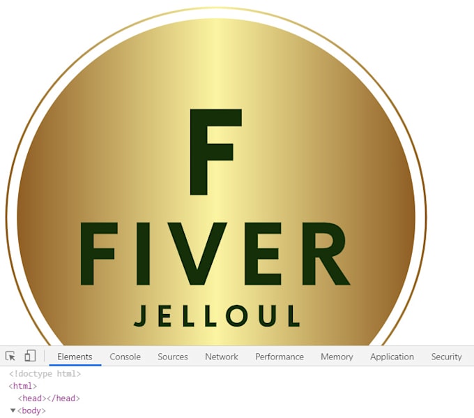 Create a logo with html and css for you by Jelloul | Fiverr