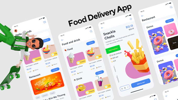 Build custom food delivery app like ubereats doordash by Jaedxb | Fiverr