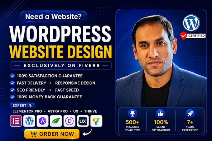 design and redesign responsive wordpress website, blog or website development