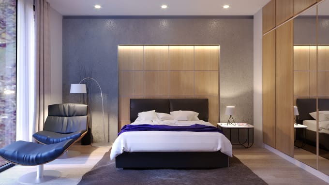 Make A 3d Interior Design Of Bedroom Living Room Kitchen By Pratans