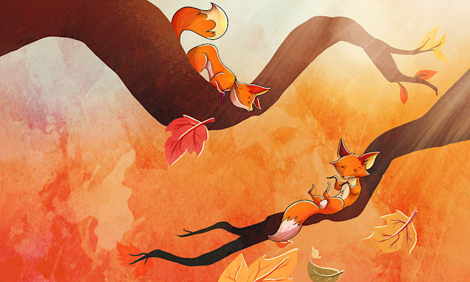 draw beautiful children book illustration