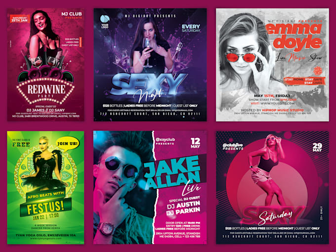 design high quality professional event party corporate flyer
