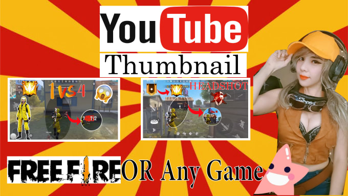Design A Unique Gaming Youtube Thumbnail For Free Fire Or Any Game By Khalid Janane
