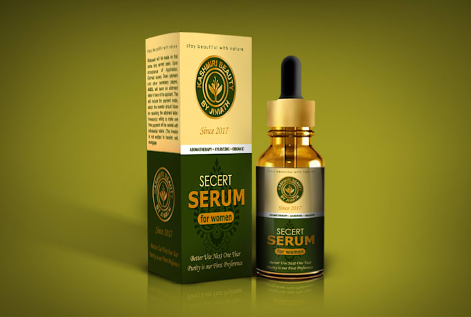 design luxury product packaging, box and label design
