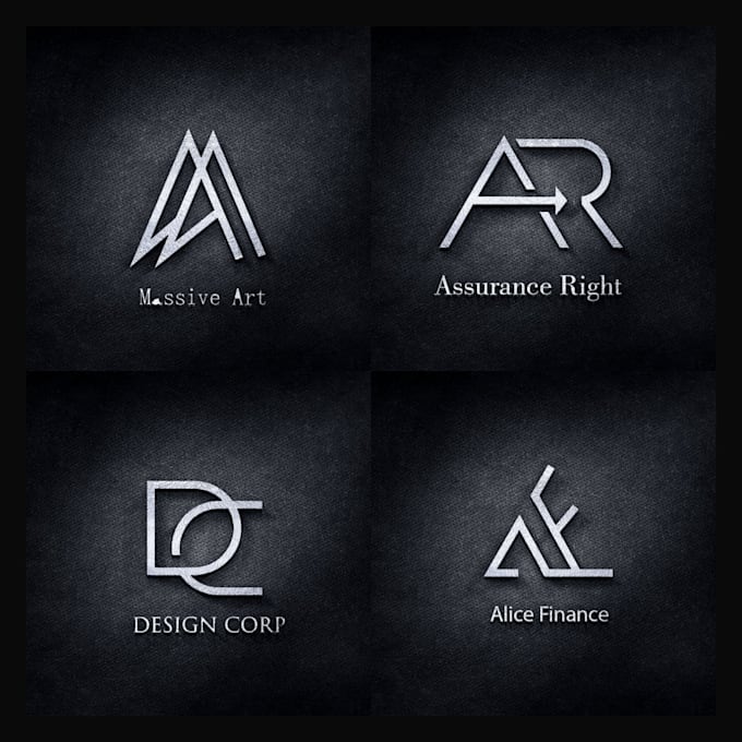 do modern monogram or initial logo design