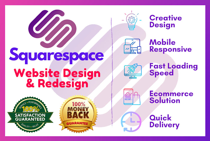 create top quality squarespace website design or redesign